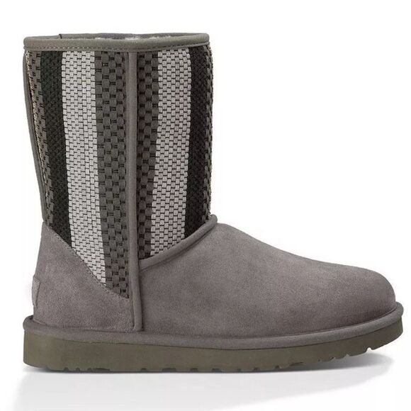 GUC UGG Australia Classic Short Woven UGGpure Lined boots(size 9) - Picture 1 of 13